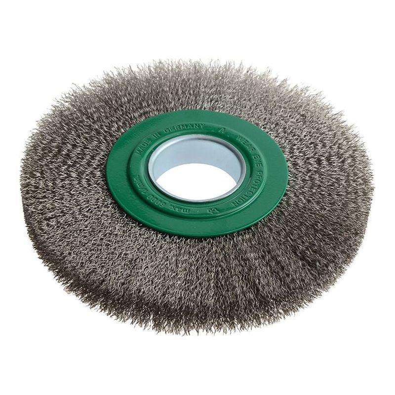 Lessmann Wheel Brush D200mm x W24-27 x 50 Bore Stainless Steel Wire 0.30 Lessmann - RockBottom Northampton