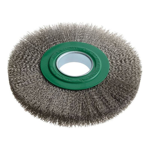 Lessmann Wheel Brush D200mm x W24-27 x 50 Bore Stainless Steel Wire 0.30 Lessmann - RockBottom Northampton