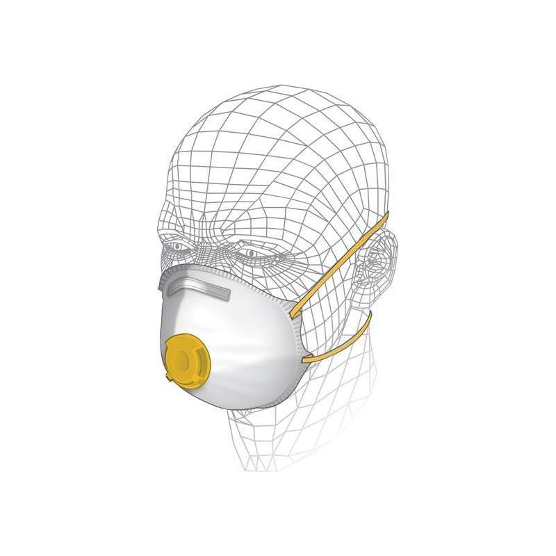 Vitrex Premium Valved Power Tool & MDF Respirator P2 Vitrex - RockBottom Northampton