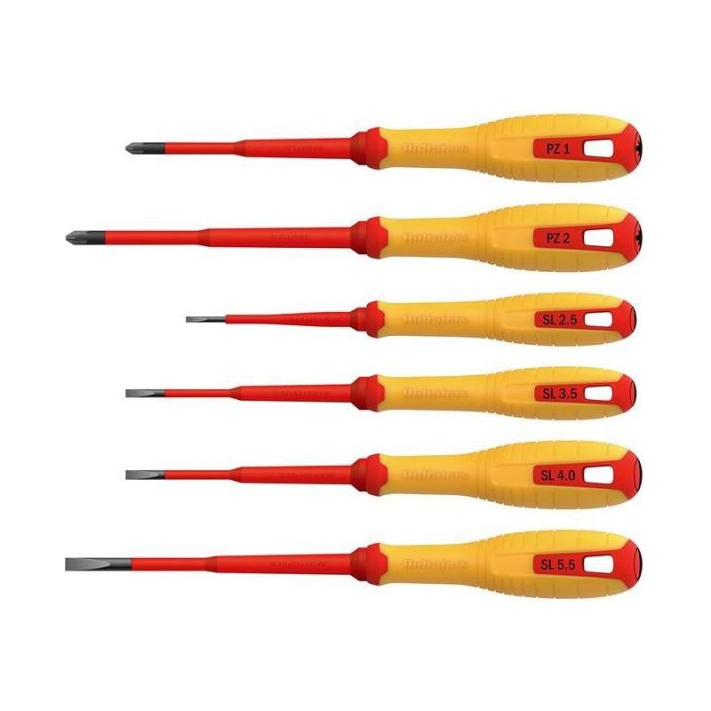 Hultafors VDE Pozidriv & Slotted Screwdriver Set, 6 Piece Hultafors - RockBottom Northampton