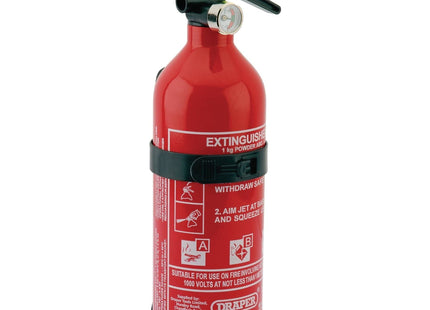Draper Dry Powder Fire Extinguisher, 1kg 22185 Draper - Town Tools 