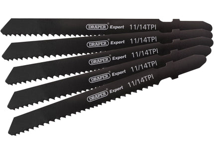 Draper DT118B Jigsaw Blade Set, 92mm (5 Piece) 81730 Draper - Town Tools 
