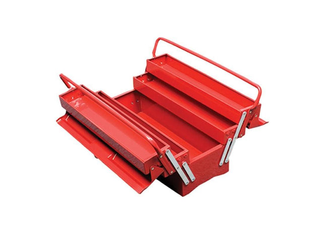 Faithfull Metal Cantilever Toolbox - 5 Tray 49cm (19in) Faithfull - RockBottom Northampton
