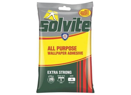 Solvite All Purpose Extra Strong Wallpaper Paste - 5 Roll Sachet Solvite - RockBottom Nothampton
