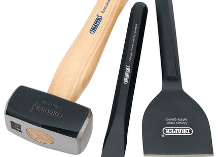 Draper Builders Kit with Hickory Handle (3 Piece) 26120 Draper - Town Tools 