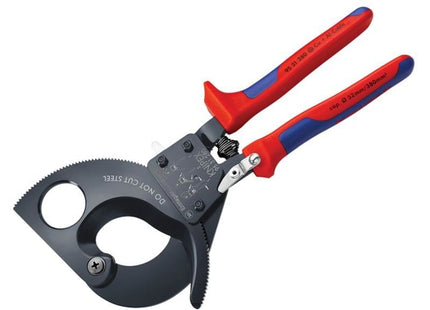 Knipex Ratchet Action Cable Shears Multi-Component Grip 280mm Knipex - RockBottom Northampton
