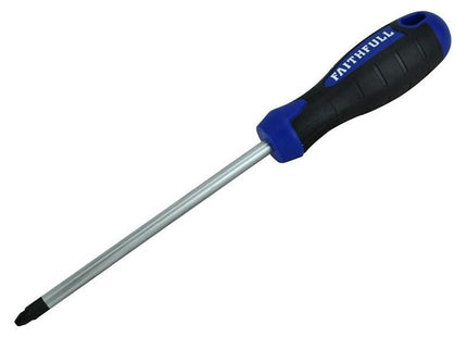 Faithfull Soft Grip Screwdriver Pozidriv Tip PZ3 x 150mm Faithfull - RockBottom Northampton