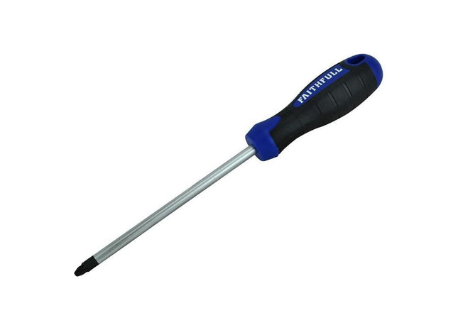 Faithfull Soft Grip Screwdriver Pozidriv Tip PZ3 x 150mm Faithfull - RockBottom Northampton