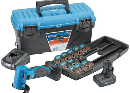 Draper Storm Force 10.8V Angle Grinder/Cut-Off Tool Kit - Tool Kit 2 Draper - Town Tools 