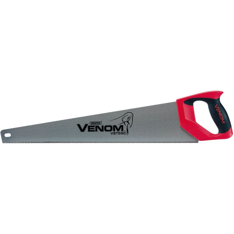 Draper Venom Second Fix Triple Ground Handsaw, 550mm, 11tpi/12ppi Draper - Town Tools 