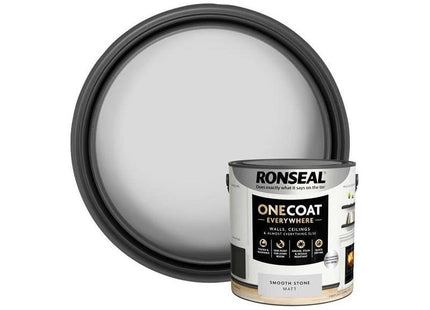 Ronseal One Coat Everywhere Interior Smooth Stone Matt 2.5 litre Ronseal - RockBottom Nothampton