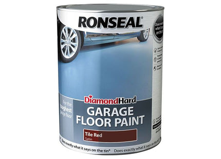 Ronseal Diamond Hard Garage Floor Paint Tile Red 5 litre Ronseal - RockBottom Nothampton