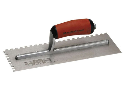 Marshalltown M702SD Notched Trowel Square 1/4in DuraSoft® Handle 11 x 4.1/2in Marshalltown - RockBottom Northampton