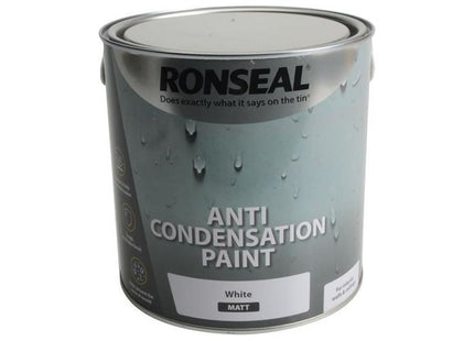 Ronseal Anti Condensation Paint White Matt 2.5 litre Ronseal - RockBottom Nothampton