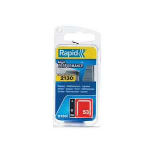 Rapid 53/8B 8mm Galvanised Staples (Pack 2000) Rapid - RockBottom Nothampton