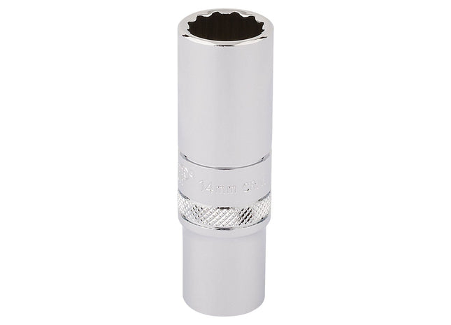 Draper HI-TORQ 12 Point Deep Socket, 3/8" Sq. Dr., 14mm 32955 Draper - Town Tools 