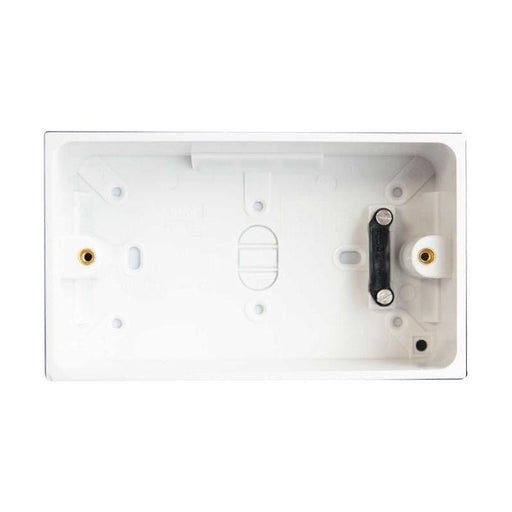 Dencon Pattress Box with Earth 2-Gang 45mm Dencon - RockBottom Northampton