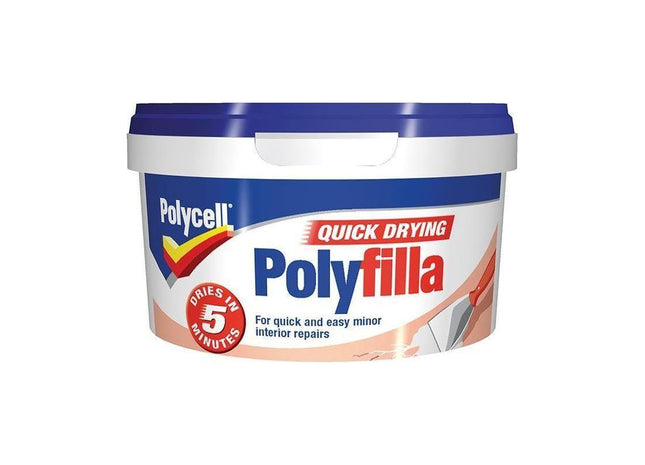 Polycell Multipurpose Quick Drying Polyfilla Tub 500g Polycell - RockBottom Nothampton