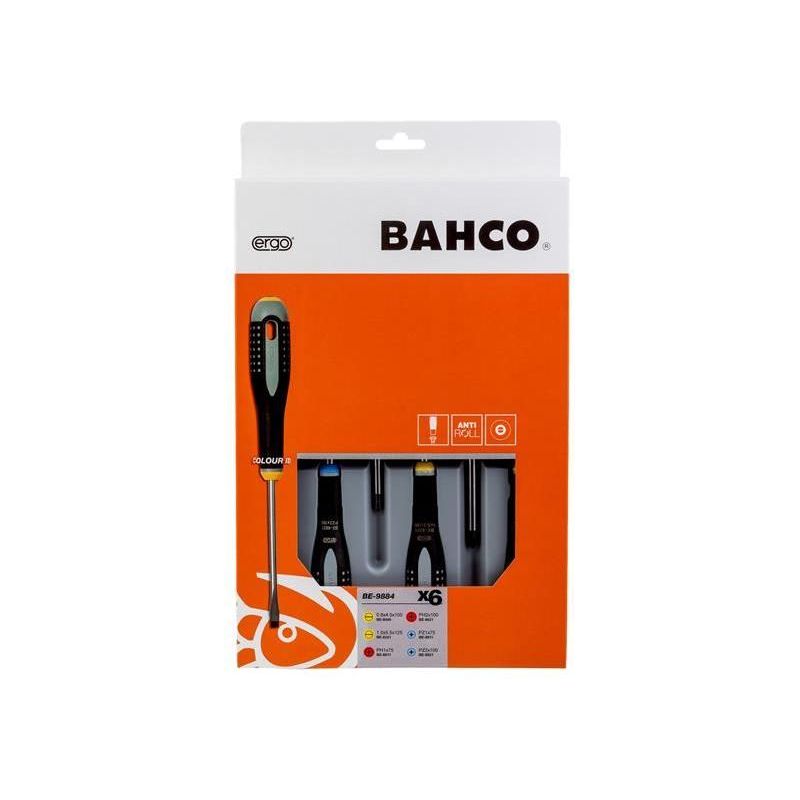 Bahco BE-9884 ERGO™ Screwdriver Set, 6 Piece Bahco - RockBottom Northampton