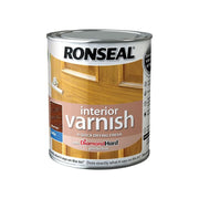 Ronseal Interior Varnish Quick Dry Satin Dark Oak 250ml Ronseal - RockBottom Nothampton