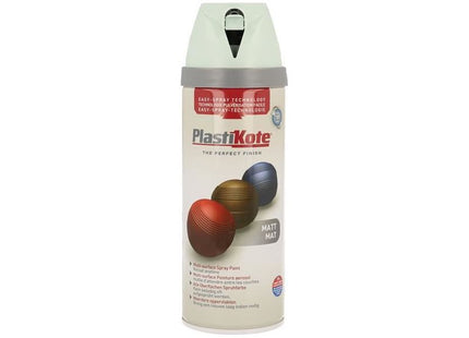 Plastikote Twist & Spray Matt Duck Egg Blue 400ml PlastiKote - RockBottom Nothampton