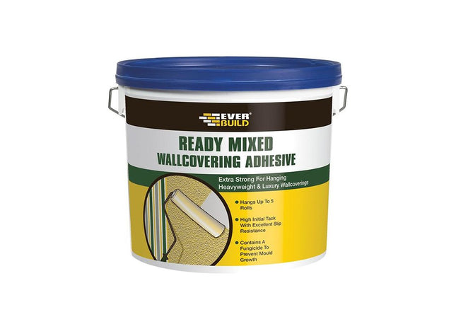 Everbuild Sika Ready Mixed Wallcovering Adhesive 4.5kg Everbuild Sika - RockBottom Northamptin