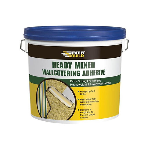 Everbuild Sika Ready Mixed Wallcovering Adhesive 4.5kg Everbuild Sika - RockBottom Northamptin