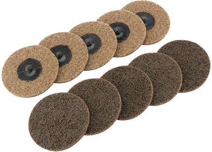 Draper Polycarbide Abrasive Pads, 75mm, Coarse (Pack of 10) 75628 Draper - Town Tools 
