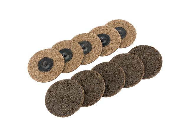 Draper Polycarbide Abrasive Pads, 75mm, Coarse (Pack of 10) 75628 Draper - Town Tools 