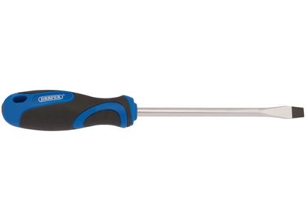 Draper Soft Grip Plain Slot Screwdriver, 8.0 x 150mm 48924 Draper - Town Tools 