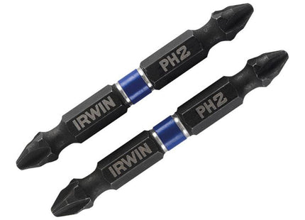 Irwin® Impact Double-Ended Screwdriver Bits Phillips PH2 60mm (Pack 2) IRWIN® - RockBottom Northampton