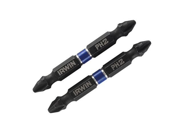 Irwin® Impact Double-Ended Screwdriver Bits Phillips PH2 60mm (Pack 2) IRWIN® - RockBottom Northampton