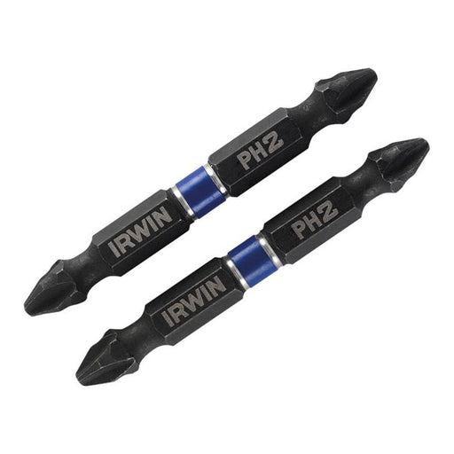 Irwin® Impact Double-Ended Screwdriver Bits Phillips PH2 60mm (Pack 2) IRWIN® - RockBottom Northampton