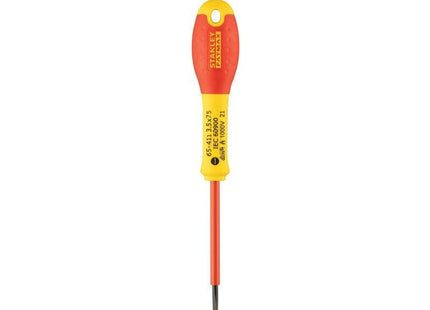 Stanley® Hand Tools FatMax® VDE Insulated Screwdriver Parallel Tip 3.5 x 75mm STANLEY® Hand Tools - RockBottom Nothampton