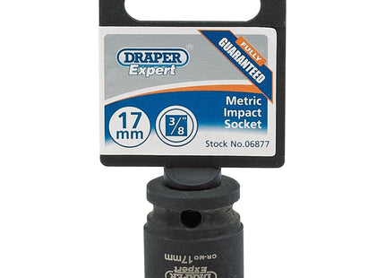 Draper Expert HI-TORQ 6 Point Impact Socket, 3/8" Sq. Dr., 17mm Draper - Town Tools 