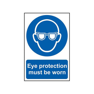 Scan Eye Protection Must Be Worn - PVC Sign 200 x 300mm Scan - RockBottom Nothampton