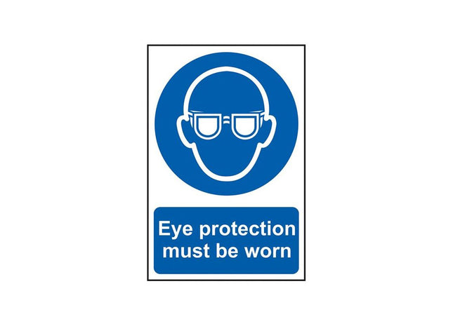 Scan Eye Protection Must Be Worn - PVC Sign 200 x 300mm Scan - RockBottom Nothampton