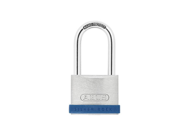 Abus Mechanical 40mm Silver Rock™ 5 Padlock Long Shackle 40mm Keyed Alike ABUS Mechanical - RockBottom Northampton 