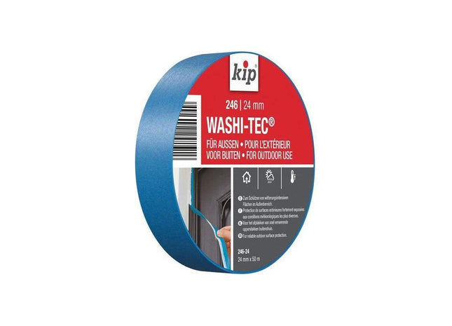 Kip® 246 Premium Outdoor WASHI-TEC® Masking Tape 24mm x 50m KIP® - RockBottom Northampton