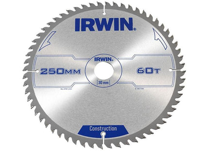 Irwin® General Purpose Table & Mitre Saw Blade 250 x 30mm x 60T ATB IRWIN® - RockBottom Northampton