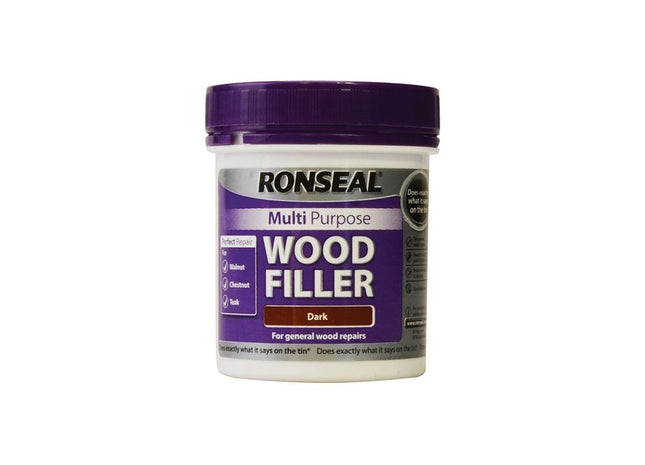 Ronseal Multipurpose Wood Filler Tub Dark 250g Ronseal - RockBottom Nothampton