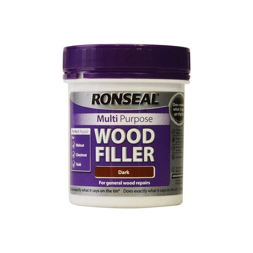 Ronseal Multipurpose Wood Filler Tub Dark 250g Ronseal - RockBottom Nothampton