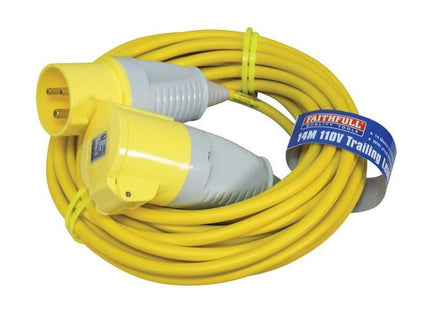 Faithfull Power Plus Trailing Lead 110V 32A 2.5mm Cable 14m Faithfull Power Plus - RockBottom Northampton