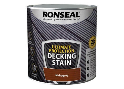 Ronseal Ultimate Protection Decking Stain Rich Mahogany 2.5 litre Ronseal - RockBottom Nothampton