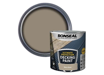 Ronseal Ultimate Protection Decking Paint Warm Stone 2.5 litre Ronseal - RockBottom Nothampton