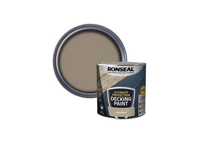 Ronseal Ultimate Protection Decking Paint Warm Stone 2.5 litre Ronseal - RockBottom Nothampton