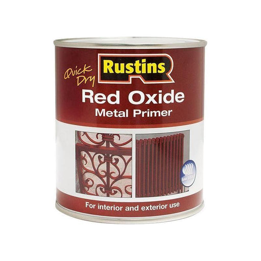 Rustins Quick Dry Red Oxide Metal Primer 1 litre Rustins - RockBottom Nothampton
