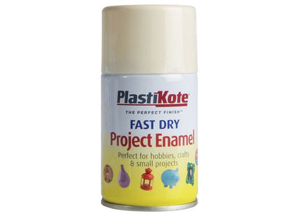 Plastikote Fast Dry Enamel Aerosol Crème De La Crème 100ml PlastiKote - RockBottom Nothampton