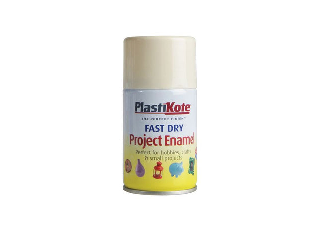 Plastikote Fast Dry Enamel Aerosol Crème De La Crème 100ml PlastiKote - RockBottom Nothampton