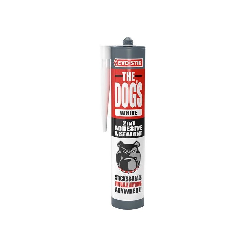 Evo-Stik The Dog's Multipurpose Adhesive & Sealant White 290ml EVO-STIK - RockBottom Northamptin